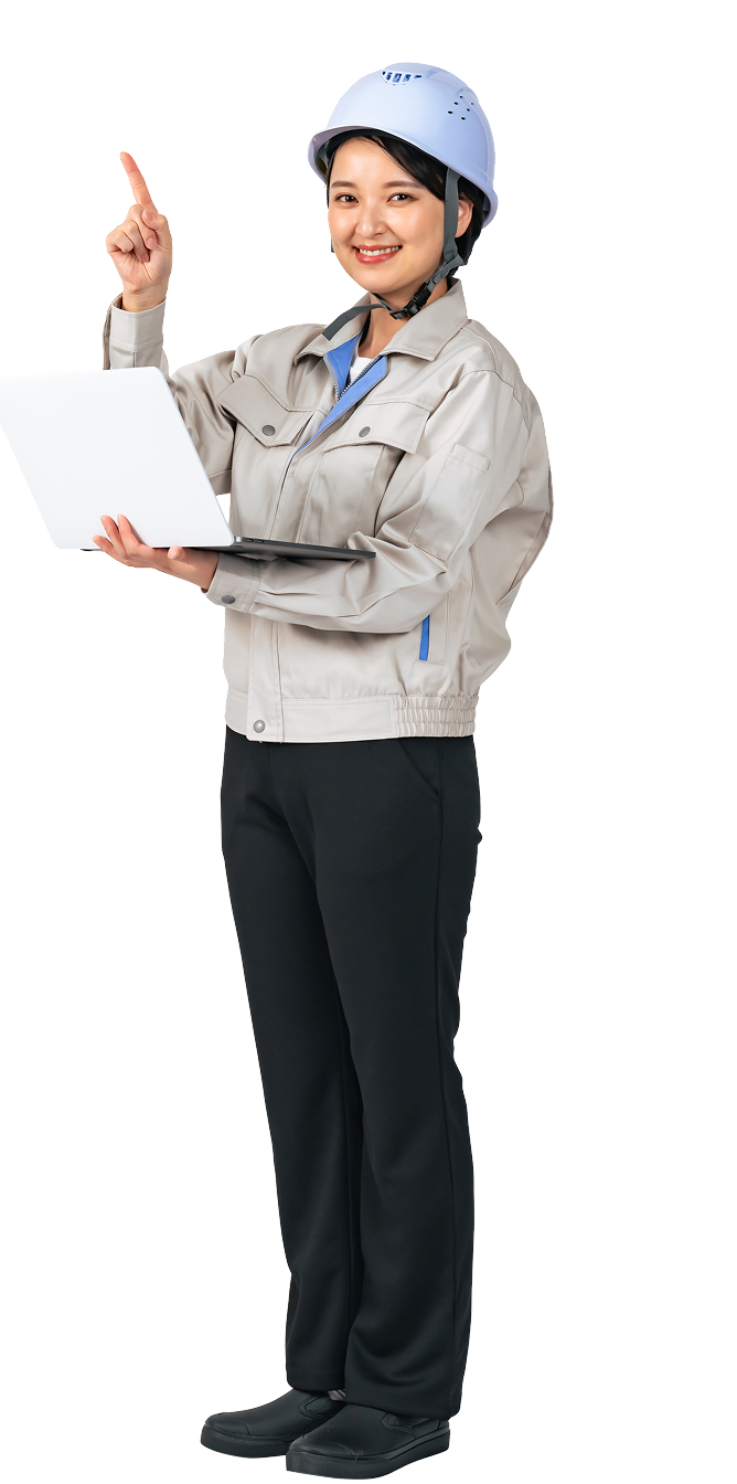 施工管理職の女性
